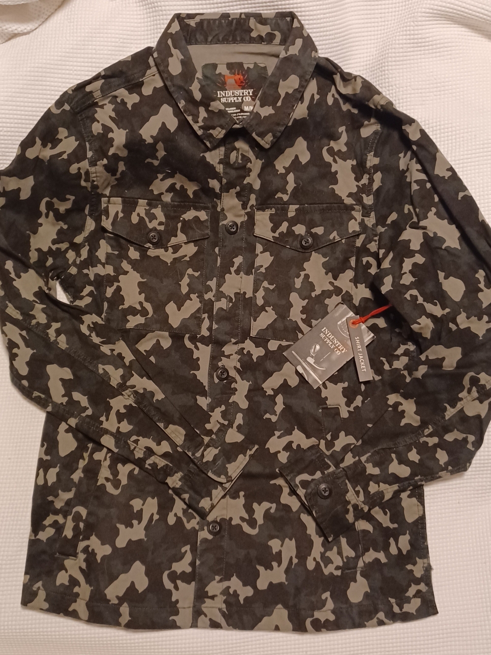 Men's Black & Gray Camo Field Jacket